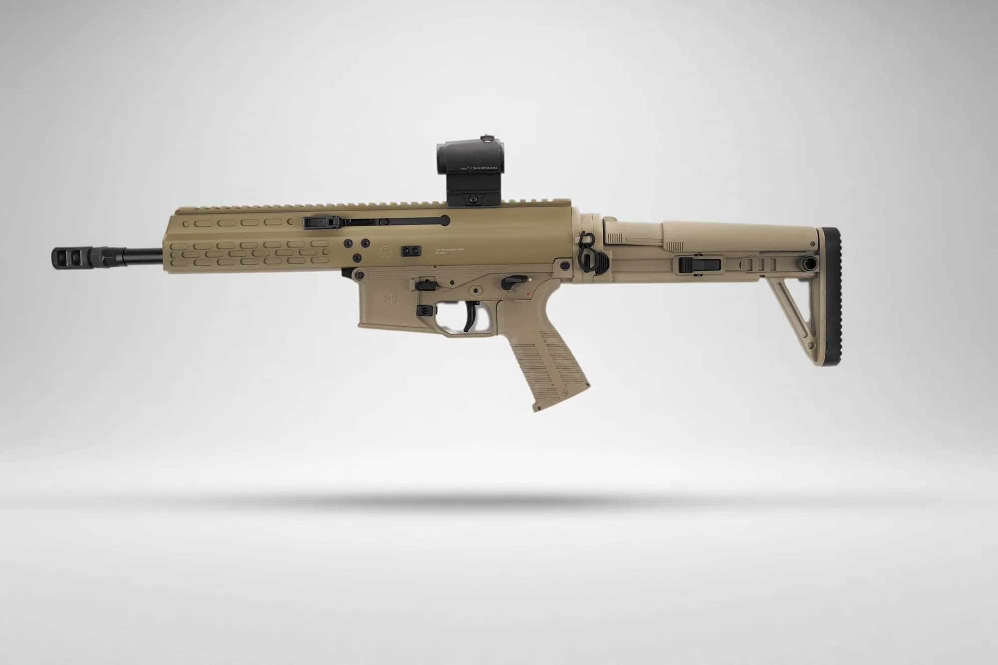 B&T APC9 Pro Sport 9mm Luger Coyote Tan mit Aimpoint Micro T1, Hauptansicht