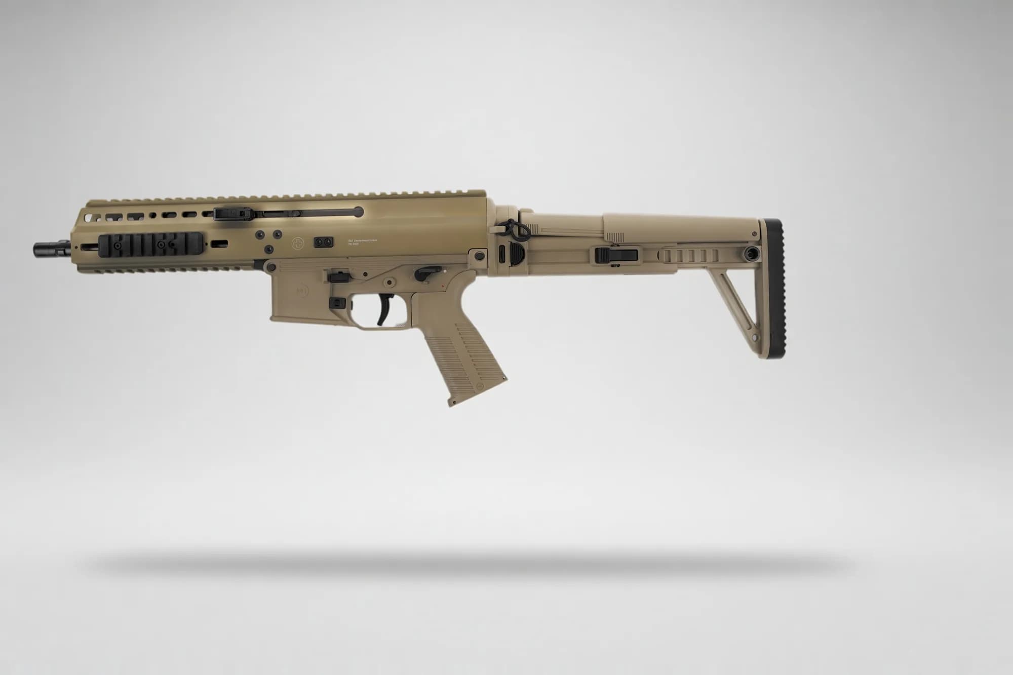 B&T APC9 Pro 9mm Luger Coyote mit 175 mm Lauf, Tri-Lug, Hauptansicht