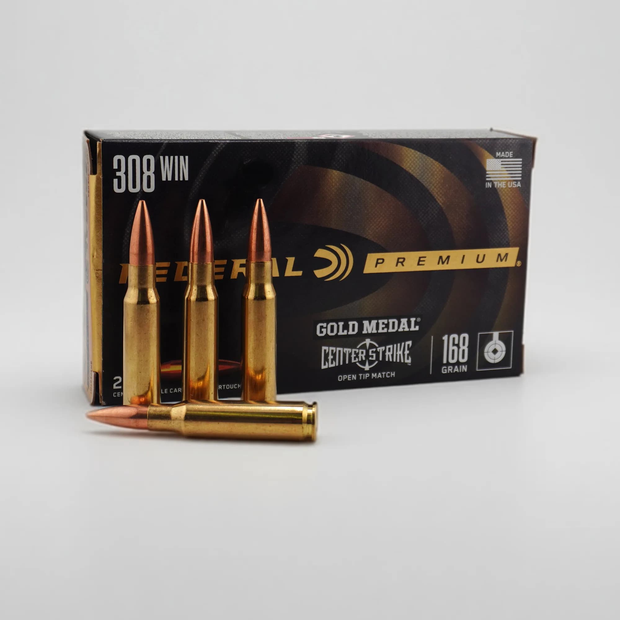 Federal Gold Medal CenterStrike .308 Win OTM 168 grs, 20 Schuss, Hauptansicht
