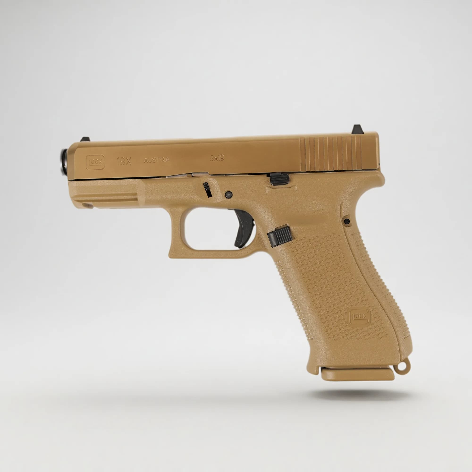 Glock 19X Coyote 9mm Luger, Crossover mit 17 Schuss, Hauptansicht